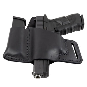 Comfort Carry Leather Holster & Mag Pouch Combo | Made In USA | Lifetime Warranty Holsters Black / Left Handed