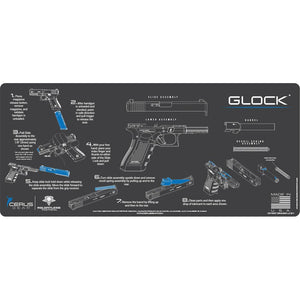 Gun Cleaning Mat Tactical Soft Rubber Mat With Parts Diagram And