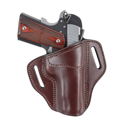 Relentless Tactical Ultimate Leather Holster 2 Slot OWB | Made in USA | Lifetime Warranty | Fits Most 1911 Style Handguns | Kimber - Colt - S & W - Sig Sauer - Remington - Ruger - Springfield & More Holsters Right Handed / Brown