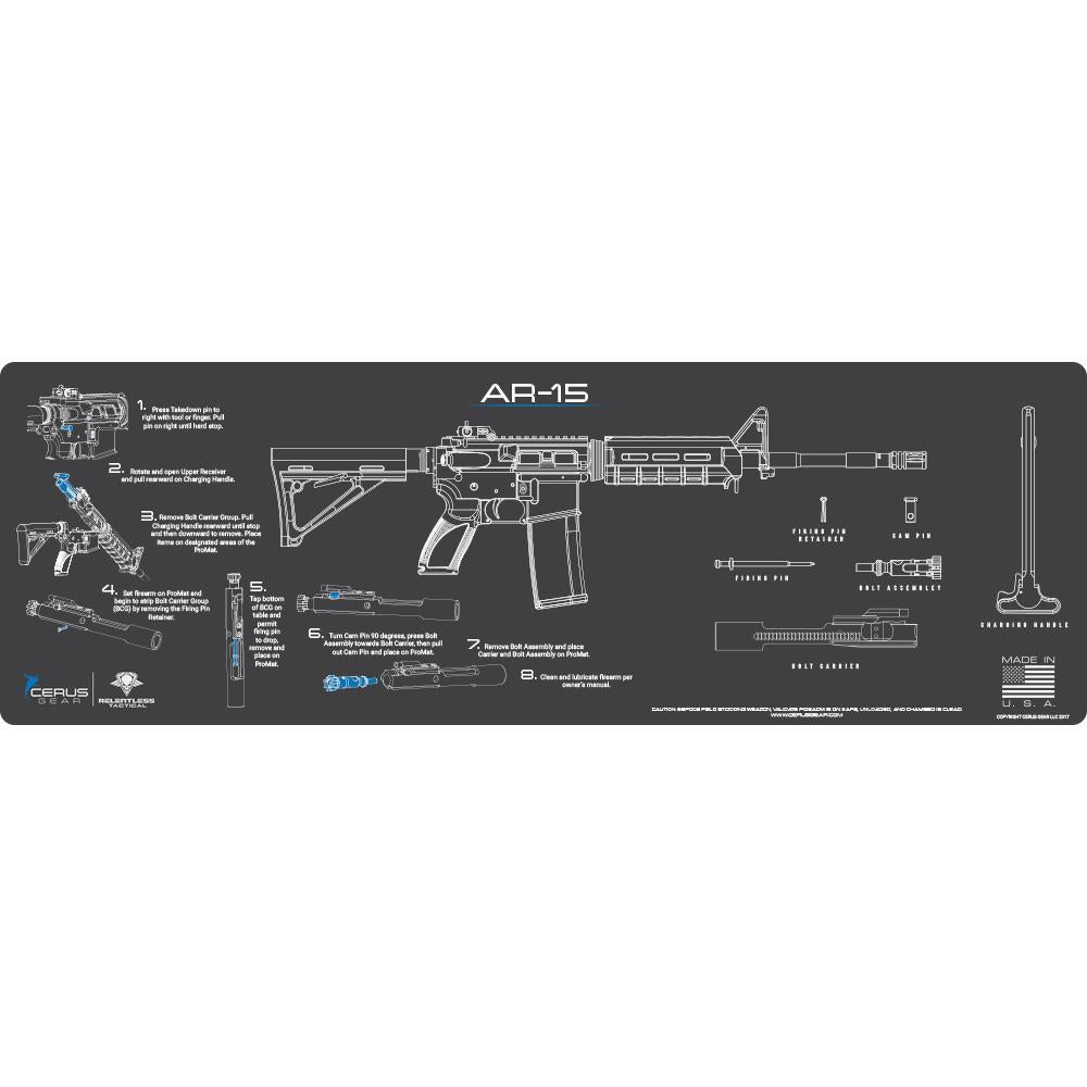 Rifle Cleaning Mat | AR-15 | Relentless Tactical