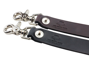 Leather Valet Keychain | Made in USA of Full Grain Leather | Quick Detach |  Leather Belt Keeper