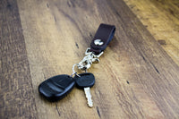 Load image into Gallery viewer, Relentless Tactical Tactical Accessories The Ultimate Leather Keychain | Made in USA | Hand Made of Full Grain Leather | Luxury Valet Keychain | Quick Detach | Leather Belt Keeper | Key Ring Organizer
