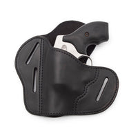 Load image into Gallery viewer, The Ultimate Leather Gun Holster | 3 Slot Pancake Style Belt Holster | Handmade in the USA! | J-Frame &amp; 38 special - Lifetime Warranty
