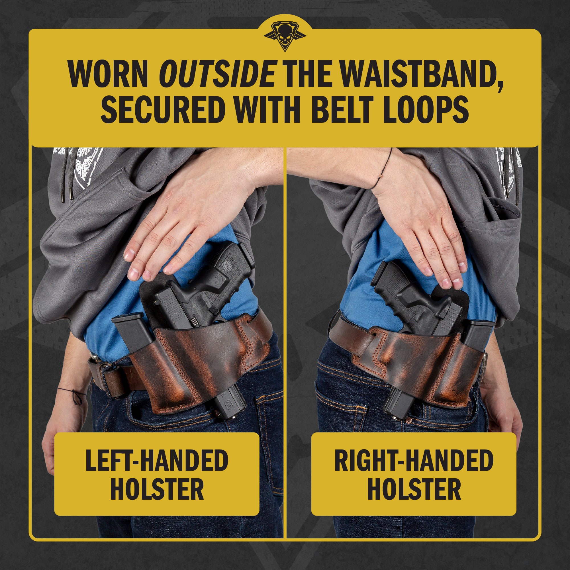 Combo Open Top Multi-Fit Belt Holster C and Mag 1